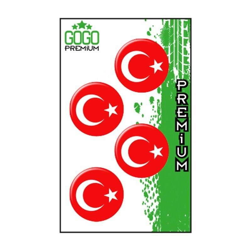 TÜRK BAYRAĞI 2 (3X3 cm) DÖRTLÜ DAMLA ETİKET