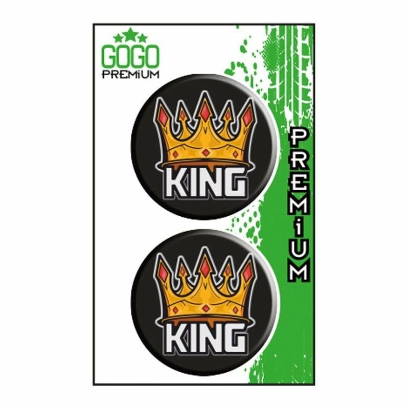 KING (5X5 cm) İKİLİ DAMLA ETİKET