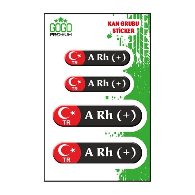 KAN GRUBU III A Rh(+) SİYAH DÖRTLÜ DAMLA ETİKET