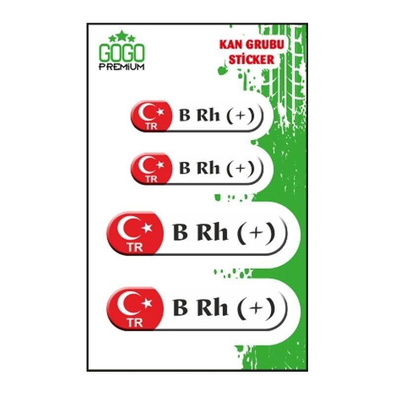 KAN GRUBU III B Rh(+) BEYAZ DÖRTLÜ DAMLA ETİKET