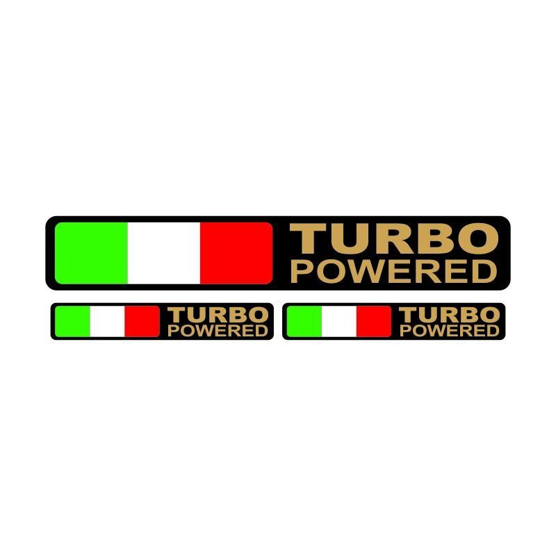 TURBO POWERED LOGO DAMLA STICKER