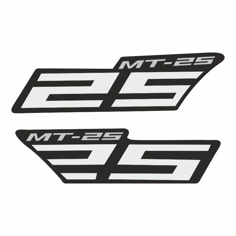 YAMAHA MT-25 UYUMLU BEYAZ YAN STICKER SET