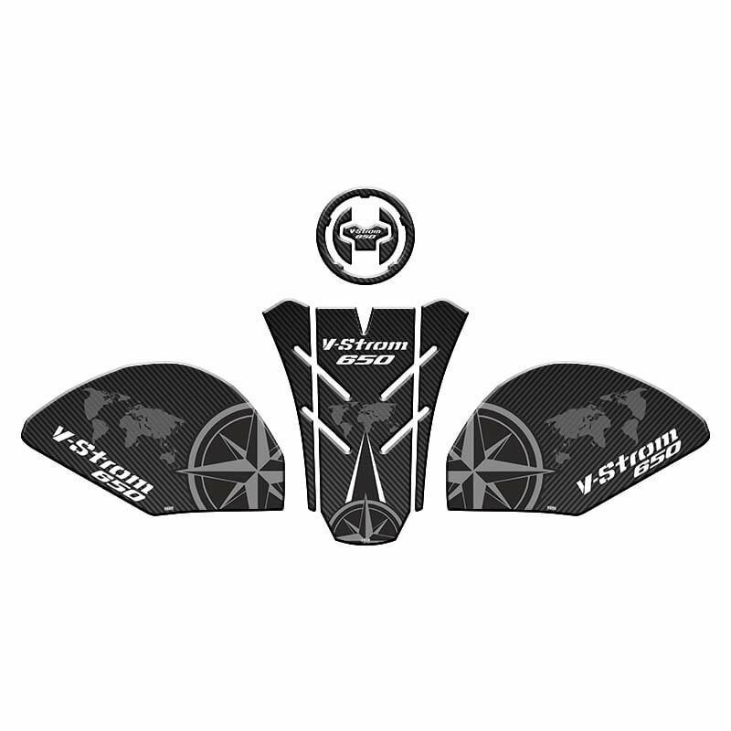 SUZUKI V-STROM 650 2021 - 2024 UYUMLU TANK PAD SET 003