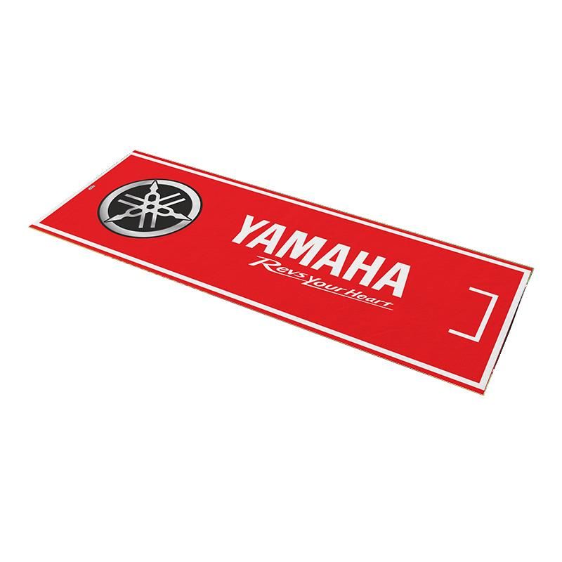 YAMAHA UYUMLU KIRMIZI DESENLİ 80 X 220 cm KAYDIRMAZ MOTOSİKLET HALISI