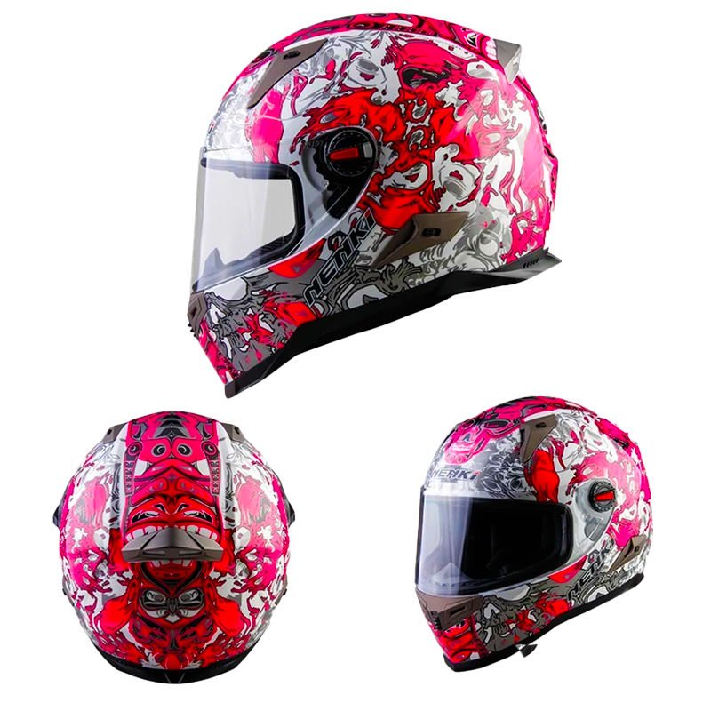 NENKİ FULL FACE KASK ŞEFFAF VİZÖR MODEL 7