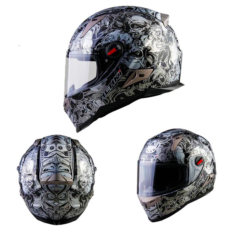 NENKİ FULL FACE KASK ŞEFFAF VİZÖR MODEL 8