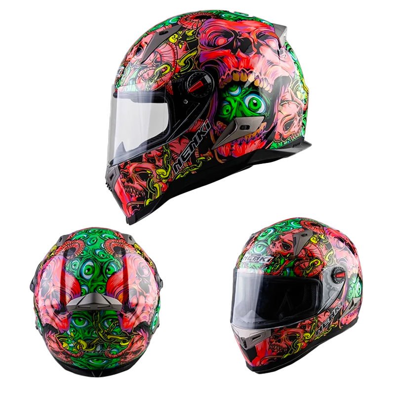 NENKİ FULL FACE KASK ŞEFFAF VİZÖR MODEL 10