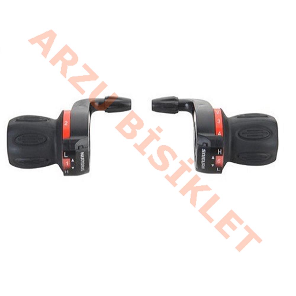 GRIP SHIFT VİTES KOLU 7 ' Lİ  NO-INDEX KDSG-09 [SET- TEKLİ AMBALAJ] - KIRMIZI - SAIGUAN