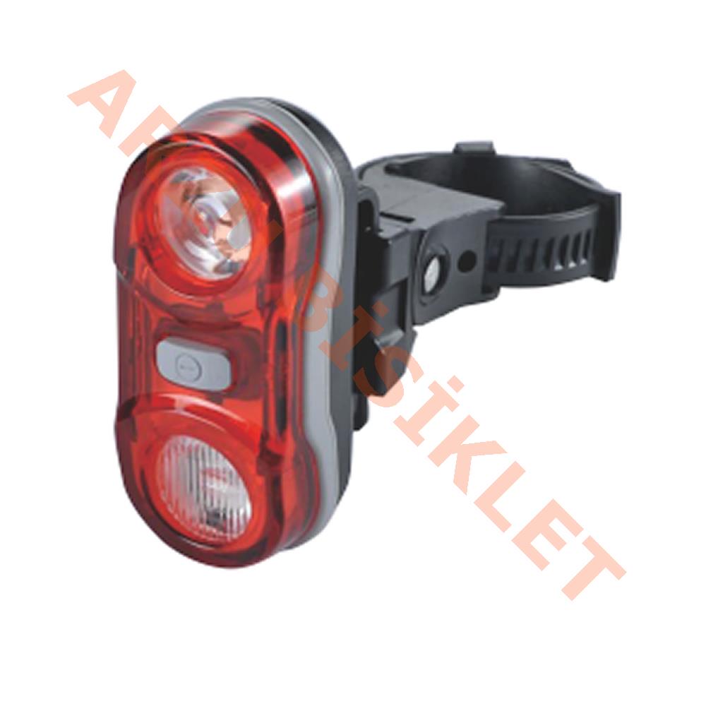 ARKA STOP  2  LED Lİ - OPTİK CAMLI - 3 FONKSİYONLU - SU GEÇİRMEZ [PİL DAHİL]  RCTS-695