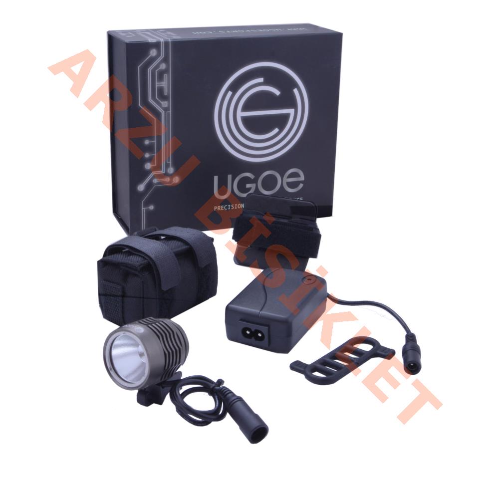 ÖN FAR ALM. 1 CREE LED - KASK UYUMLU 1000 LUMEN ŞARJLI-NB05-04 UGOE