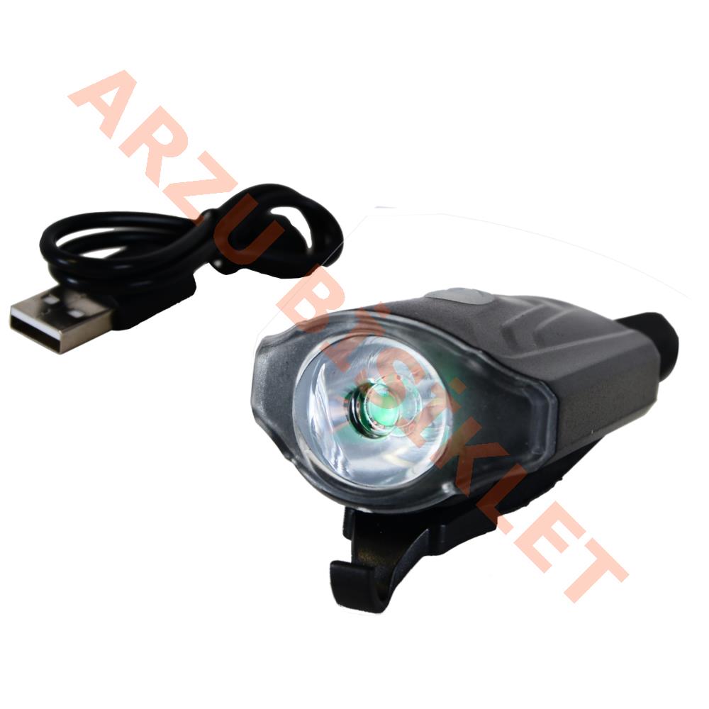 ÖN FAR CREE LED'Lİ- 50 LUMEN USB ŞARJLI - 4 FONKSİYONLU  RCTS-3407