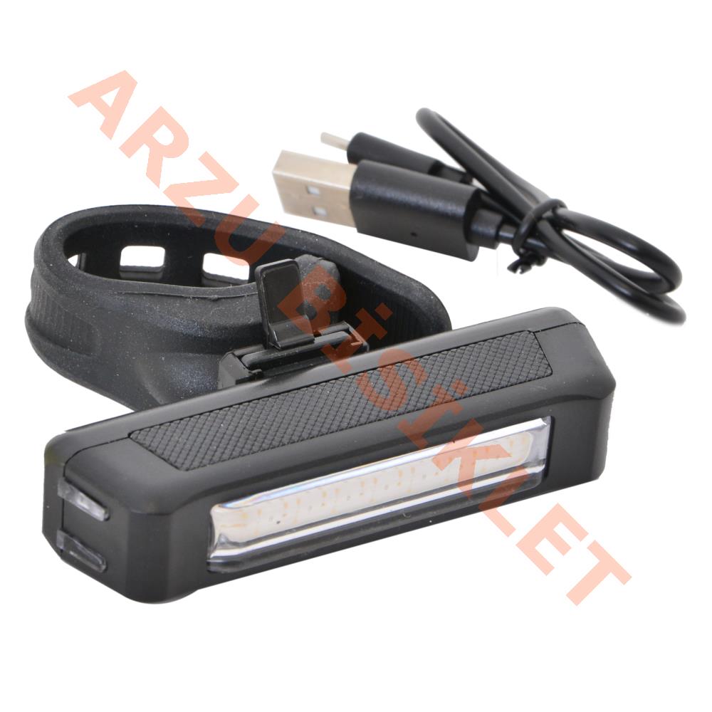 BİSİKLET ÇAKAR 6 FONKSİYONLU RENKLİ IŞIKLI [60 LUMEN - USB GİRİŞLİ] RCTS-6025C