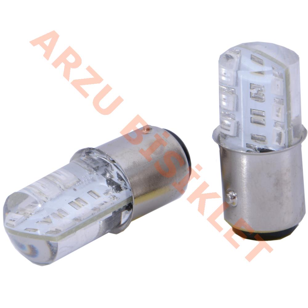 XD-1157  12 LED' Lİ ÇAKARLI ARKA STOP AMPULÜ [ÇİFT] - BELGELİ