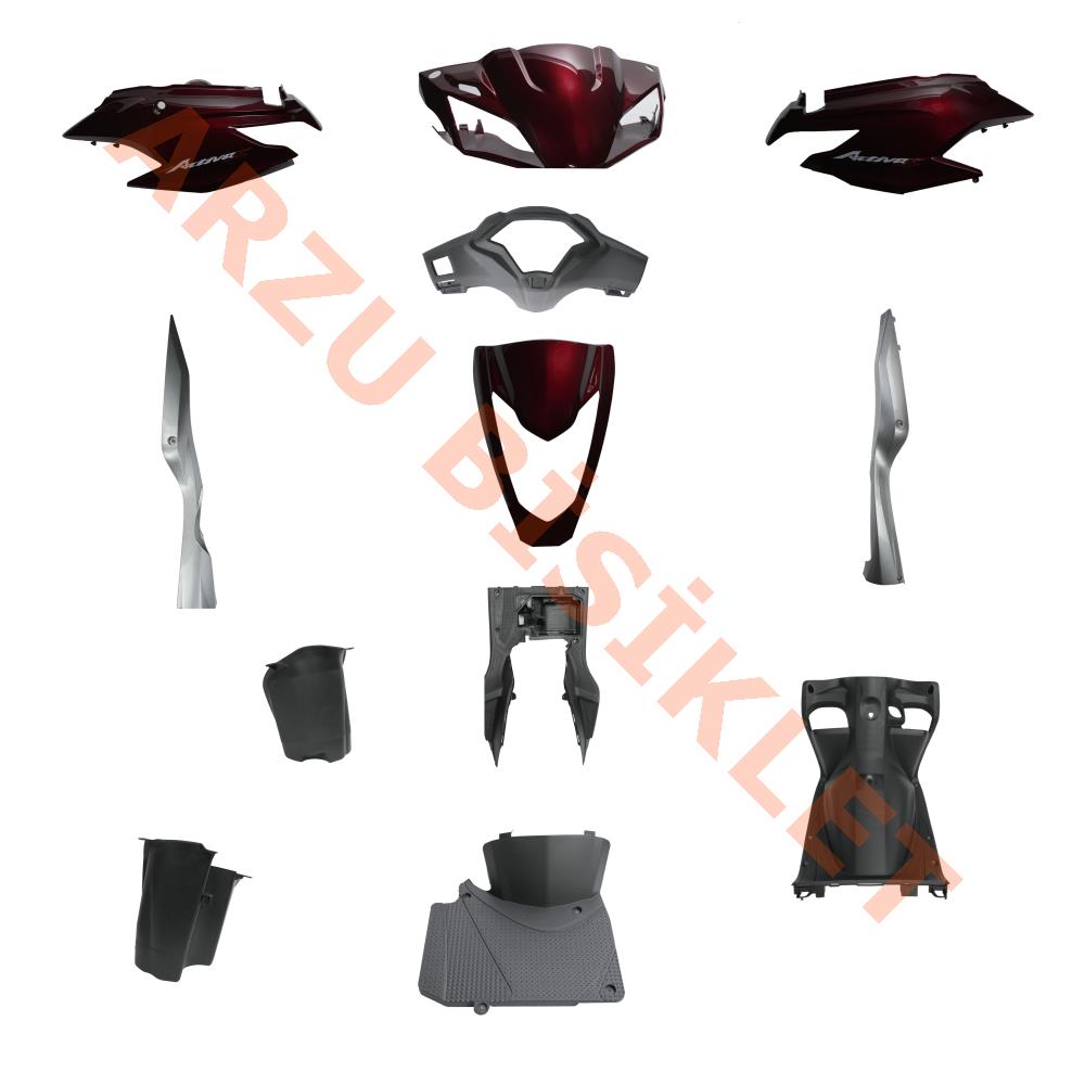 KAPORTA SET [BORDO] [ESKİ MODEL] HONDA ACTIVA S