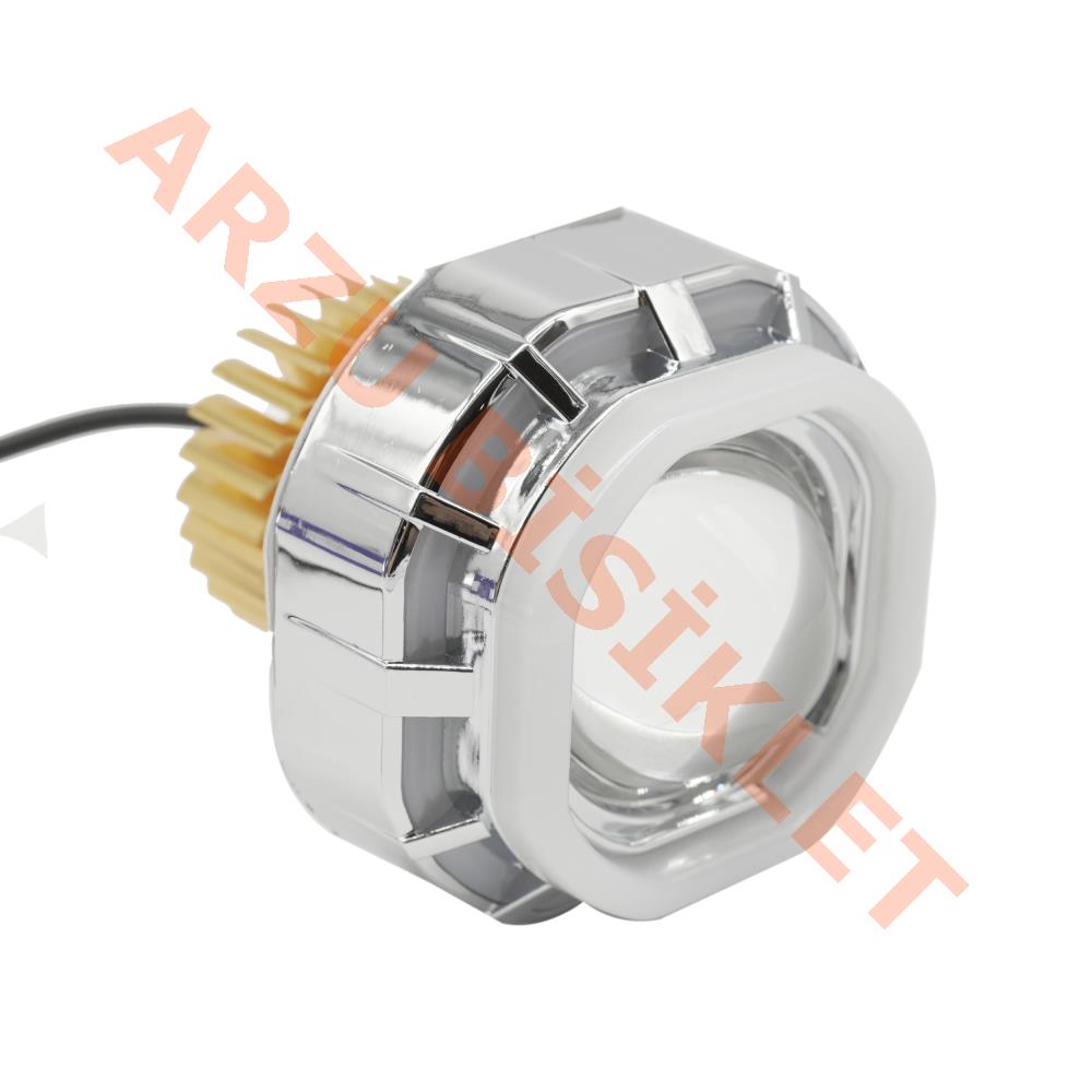 YENİ MODEL ANGEL'LI - ÇAKARLI LED SİS LAMBASI [MAVİ - BEYAZ]