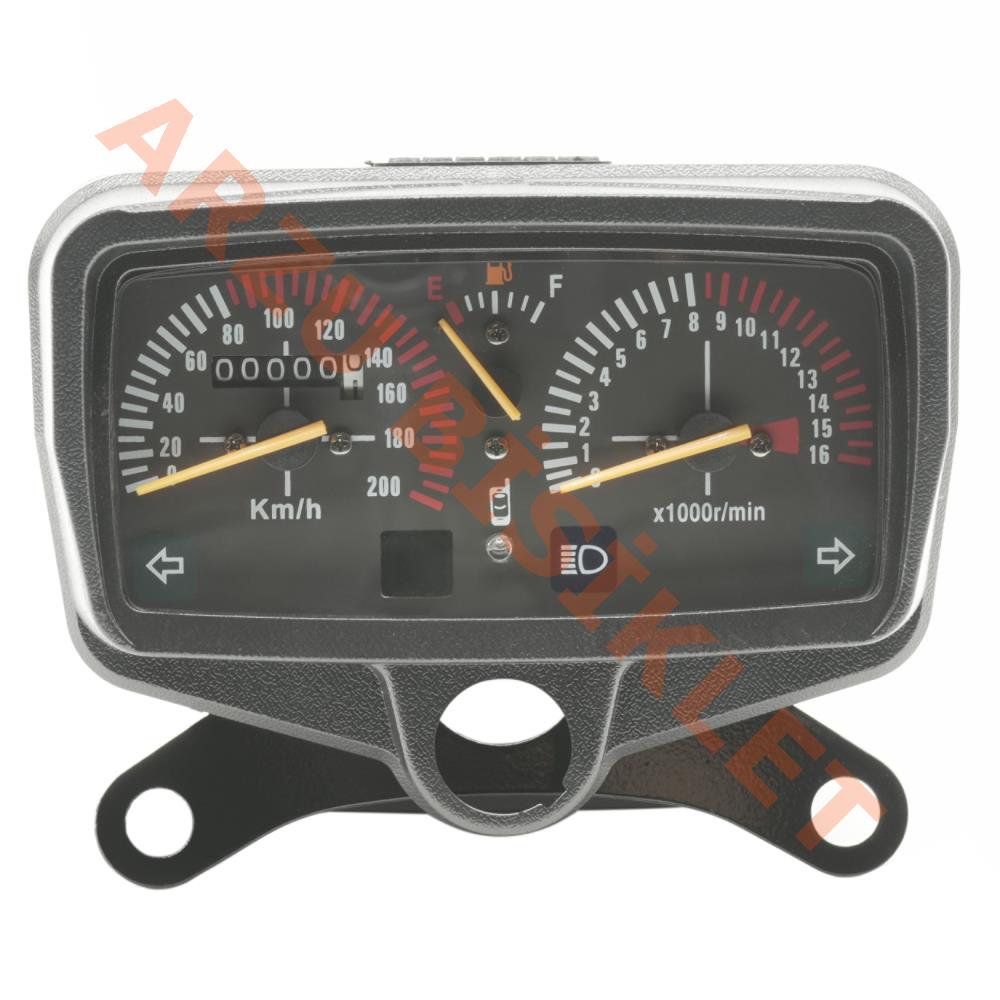 KİLOMETRE SAATİ CG [DEVİR SAATİ TELLİ] [200 KM] [16 BİN DEVİR] BENZİN VE VİTES GÖSTERGELİ