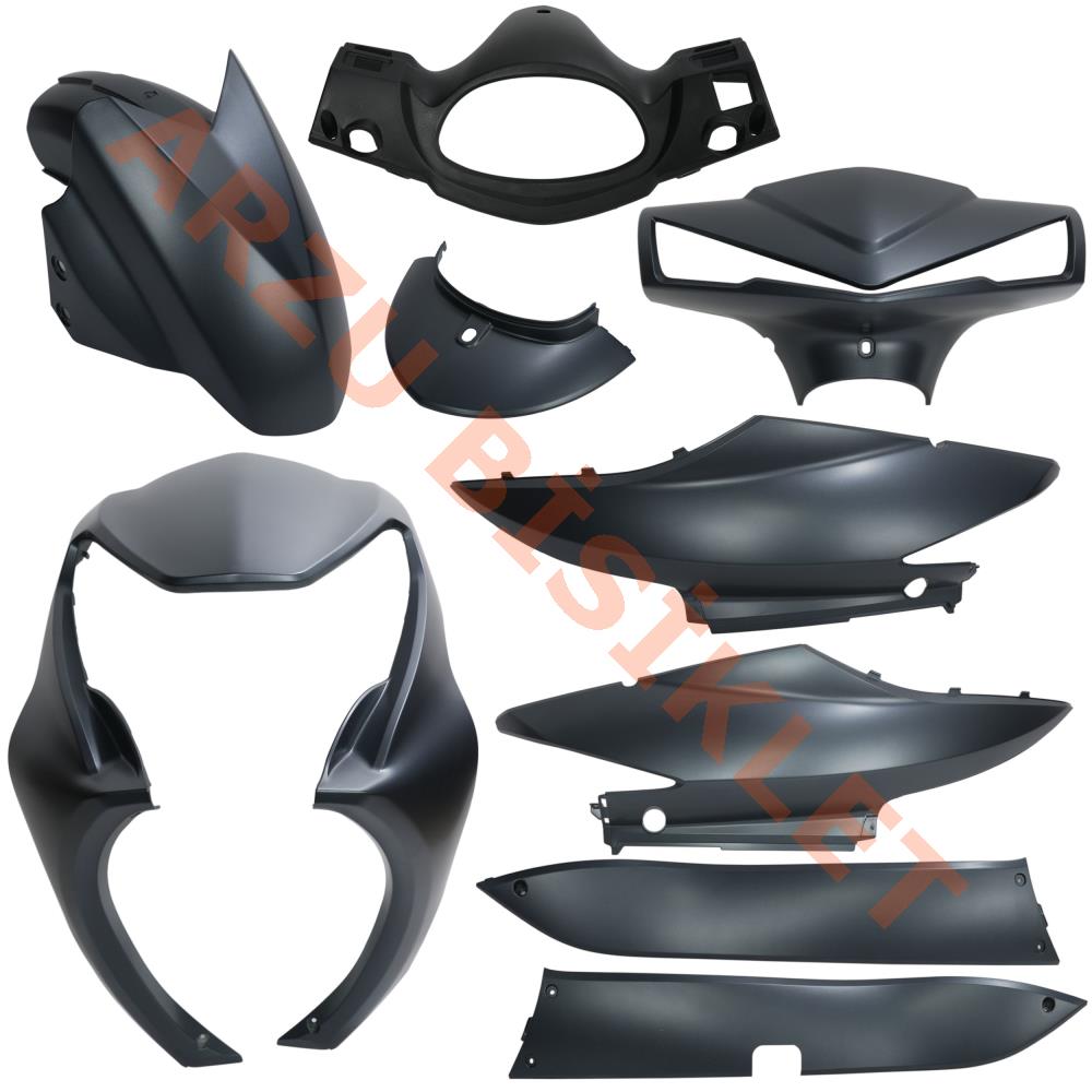 KAPORTA SET [BOYALI AKSAM] [KRİSTAL SİYAH ]  SPACE PRO MAX