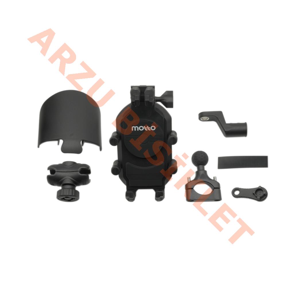 TELEFON TUTUCU TİTREŞİM MODÜLLÜ [AYNA VE GİDON BAĞLANTILI] - MOTTO