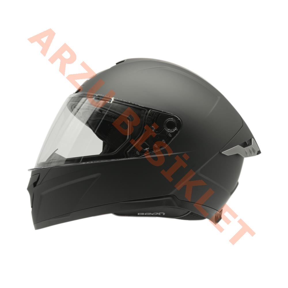 BEON- KAPALI KASK [FULL FACE] [B507] [MAT SİYAH] [L]