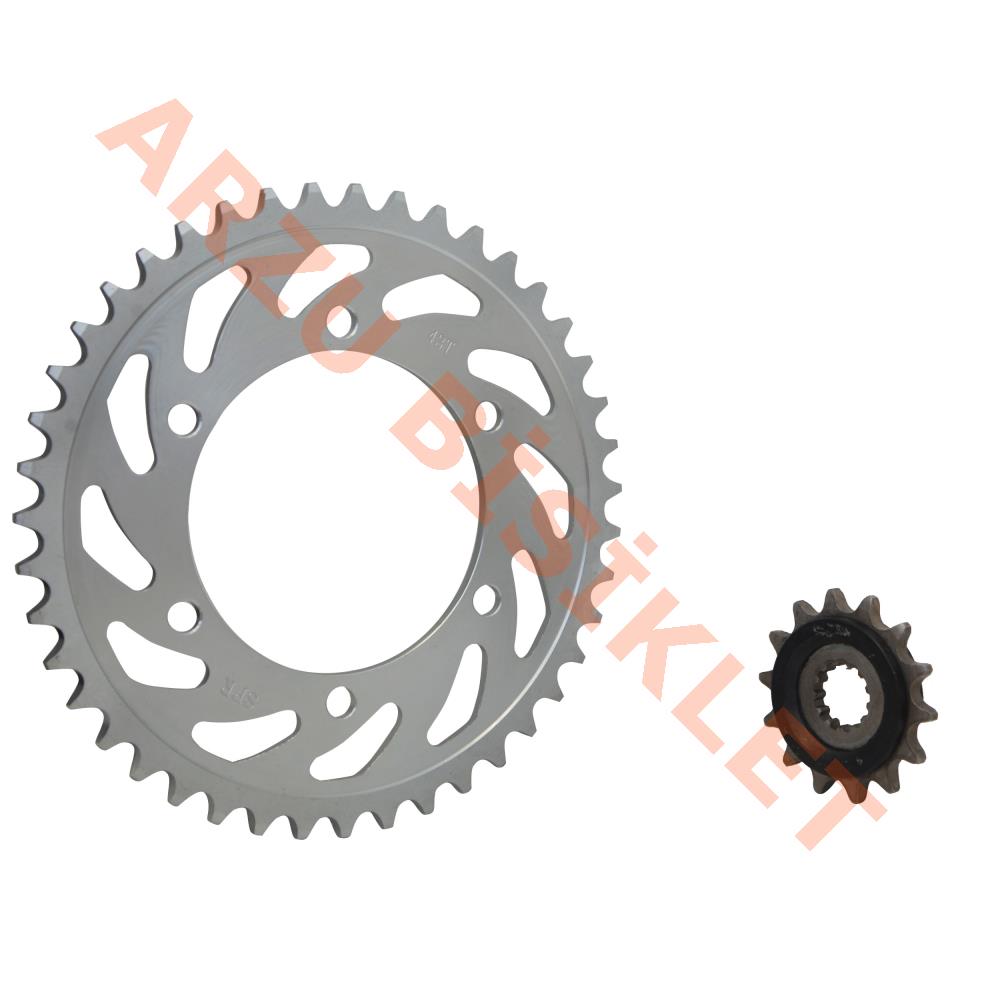 ÖN - ARKA DİŞLİ SET [14T / 43T] [520] YAMAHA R25 - MT25 - SFR