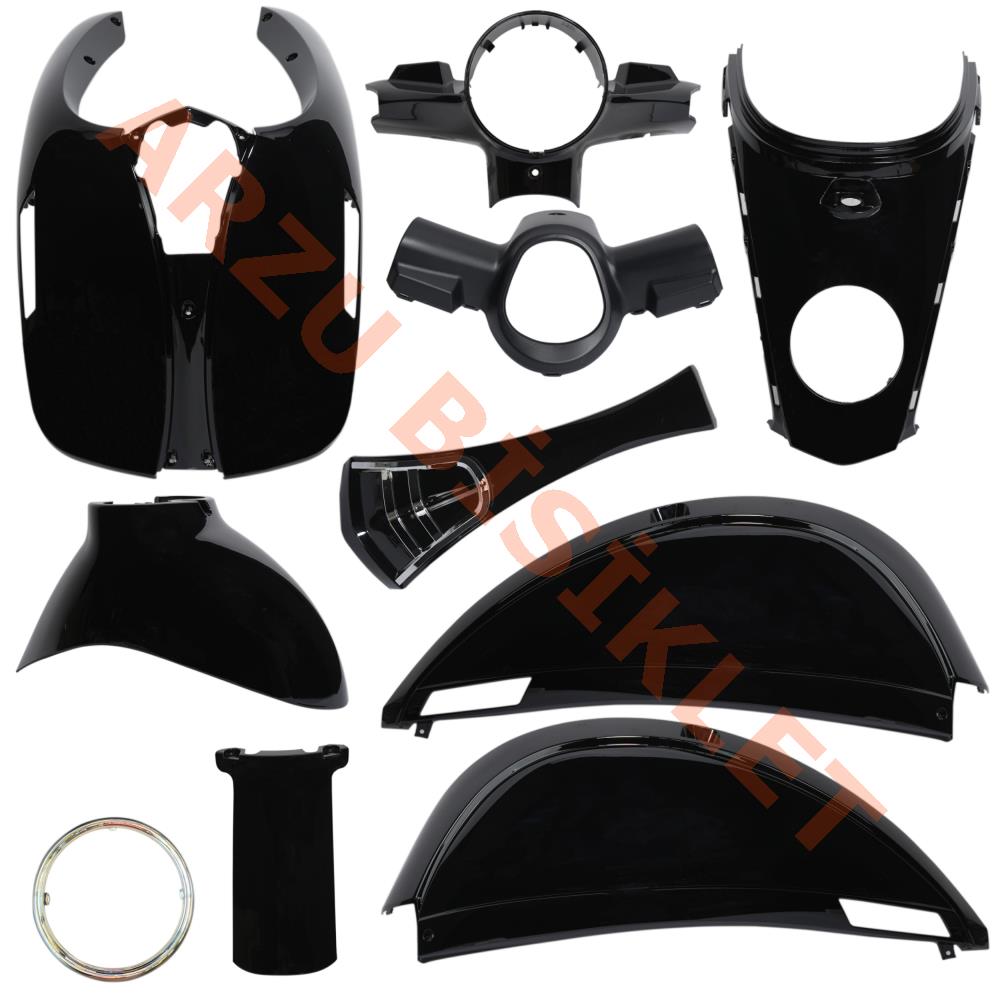 KAPORTA SET [BOYALI AKSAM] [SİYAH] - KUBA BLUEBERRY