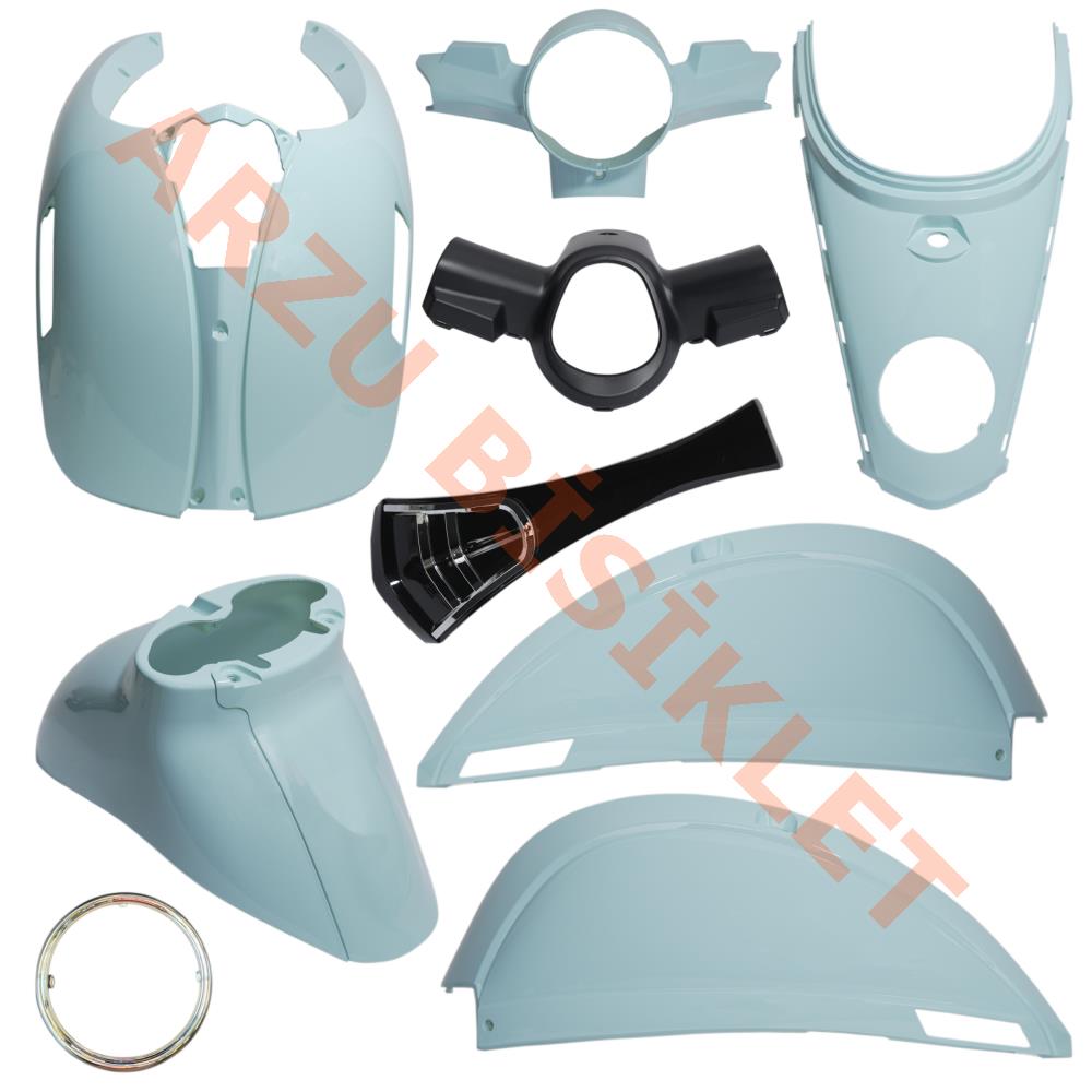 KAPORTA SET [BOYALI AKSAM] [MAVİ] - KUBA BLUEBERRY