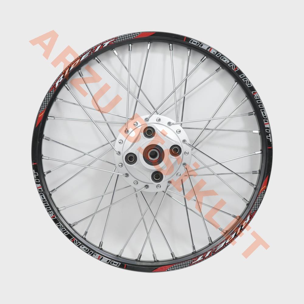 1.20 x 19 TELLİ JANT KOMPLE ARKA [SİYAH JANT - GRİ GÖBEK - KROM TEL] CG