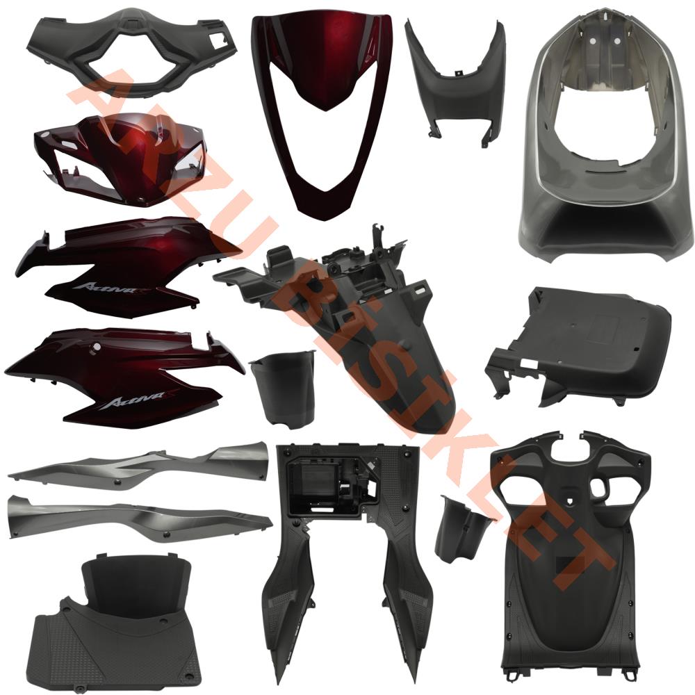 KAPORTA Y. SET [BORDO] [ESKİ MODEL] HONDA ACTIVA S
