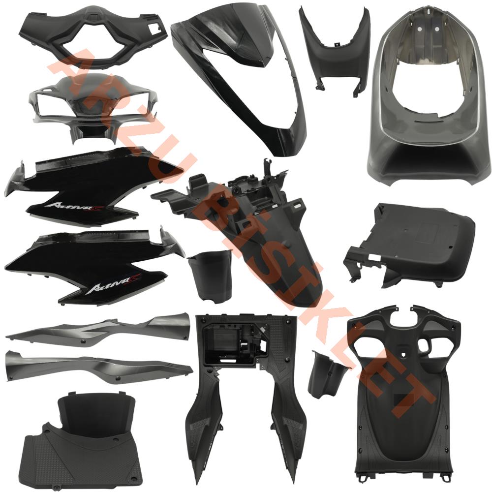 KAPORTA Y. SET [SİYAH] [YENİ MODEL] HONDA ACTIVA S