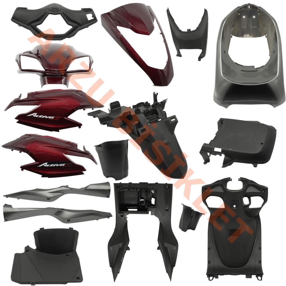 KAPORTA Y. SET [BORDO] [YENİ MODEL] HONDA ACTIVA S