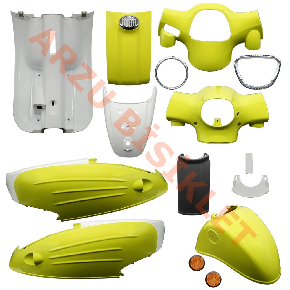 KAPORTA SET [BOYALI AKSAM] [SARI] - MONDIAL TURİSMO