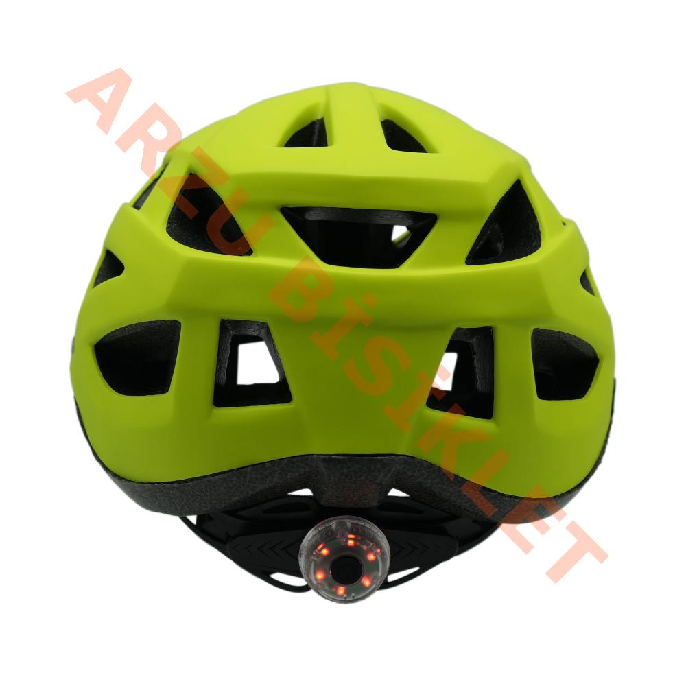 BİSİKLET KASKI YETİŞKİN VİZÖRLÜ - LEDLİ [KARIŞIK RENK] Y-48  [58-61 cm / L] RECTUS