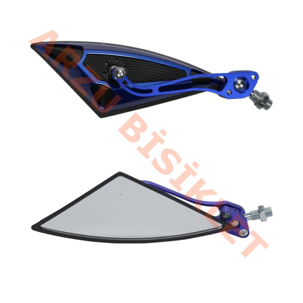 MODİFİYE AYNA 10mm ADAPTÖR 8mm MAVİ