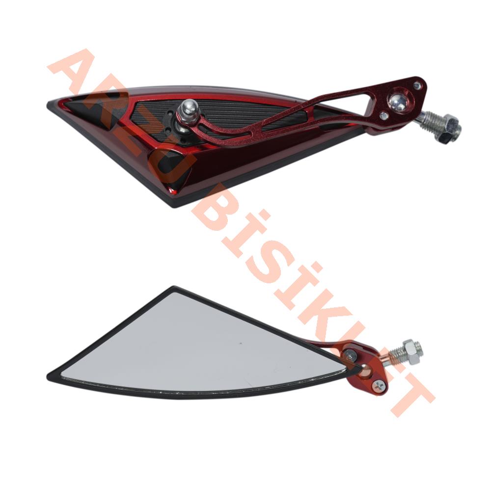 MODİFİYE AYNA 10mm ADAPTÖR 8mm KIRMIZI